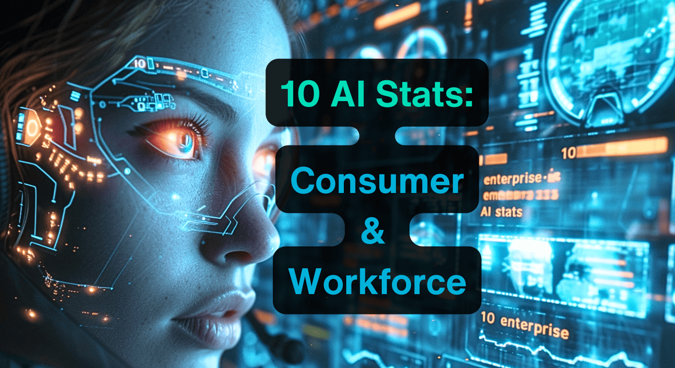 Las 10 estadísticas más importantes de la IA para los consumidores y los trabajadores en 2024