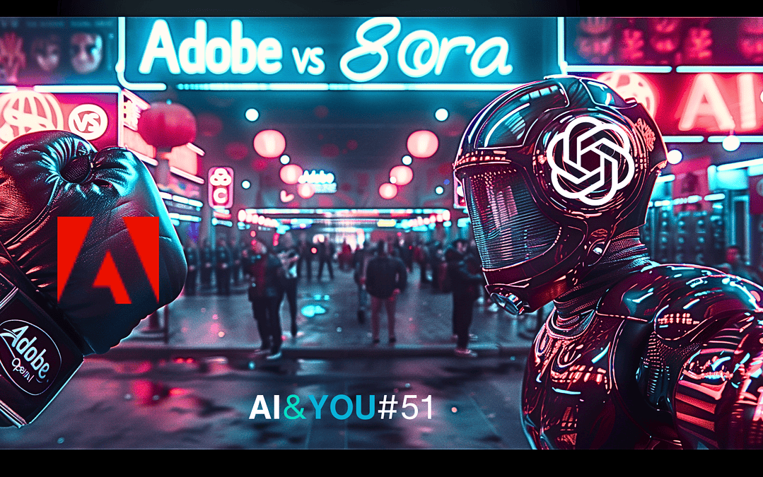 Guerre des vidéos sur l'IA : Adobe contre Sora d'OpenAI - AI&YOU #51