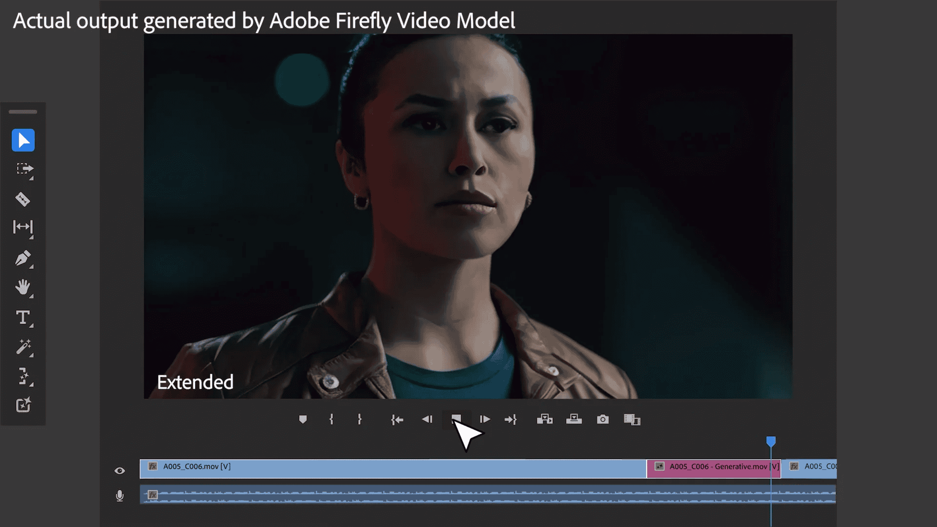 Adobe generative AI extend